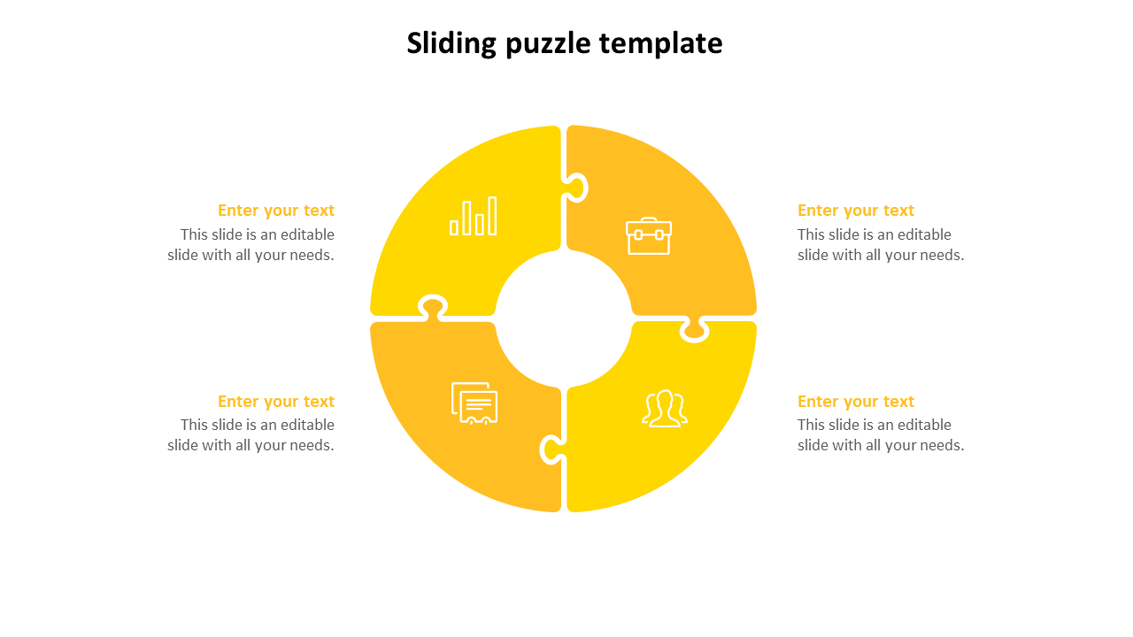 sliding puzzle template-4-yellow
